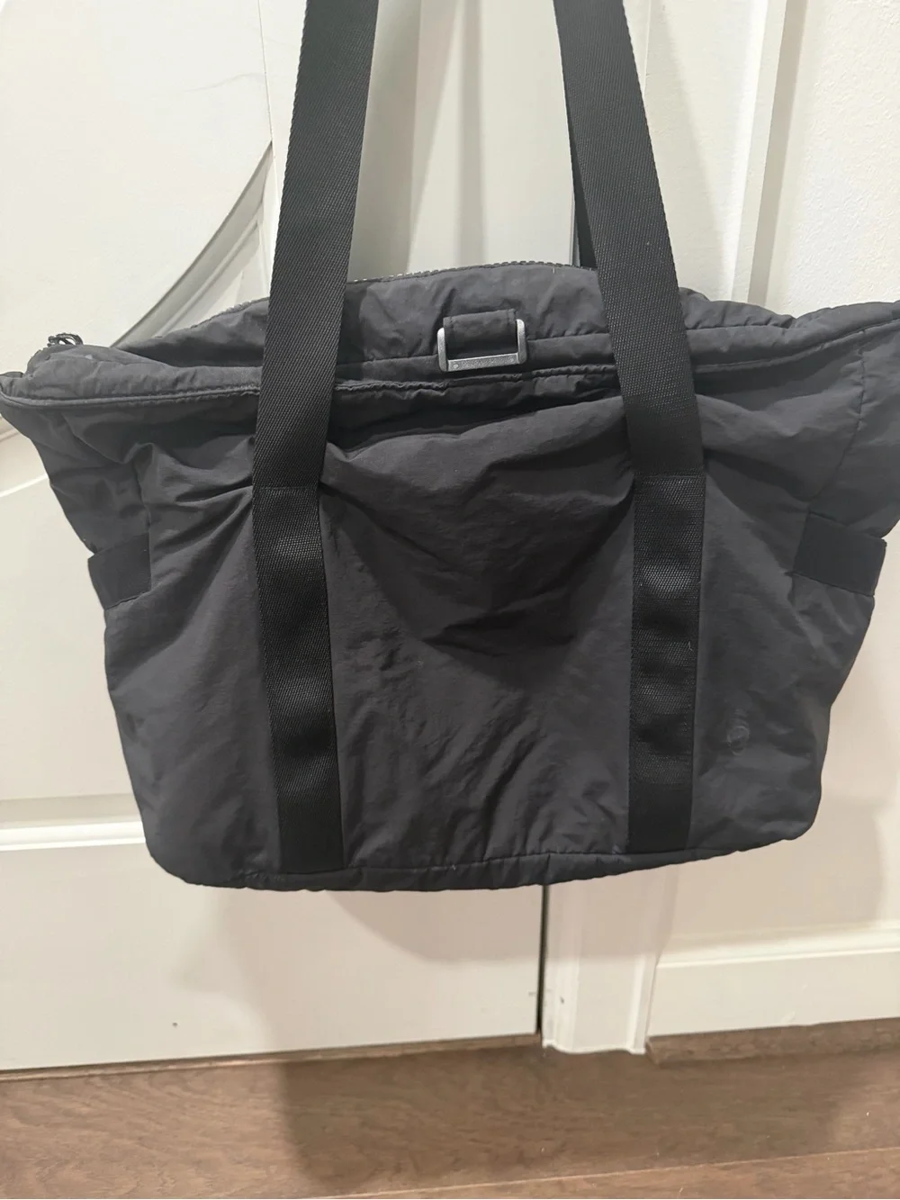 Everyday Black Laptop Tote Bag with Durable Straps
